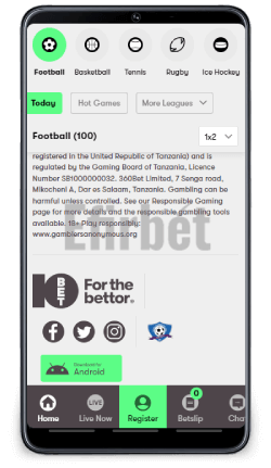 10bet Zambia mobile app for Android