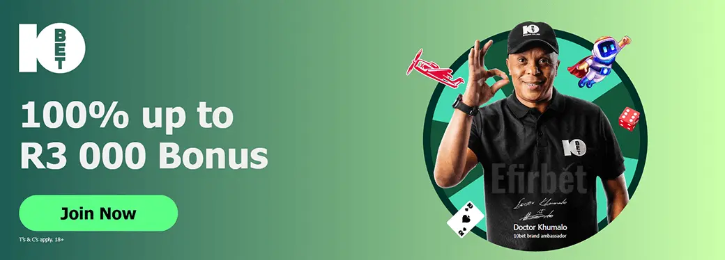 10bet South Africa Welcome Bonus