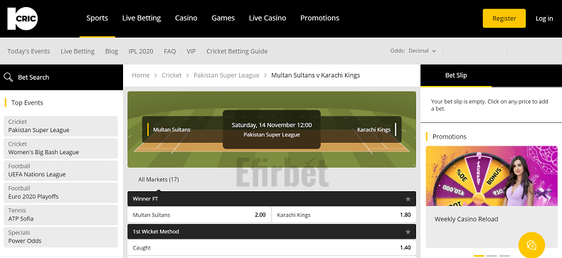 10cric cricket betting