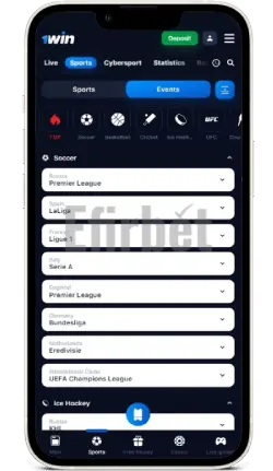 1WIn App IOS Sports