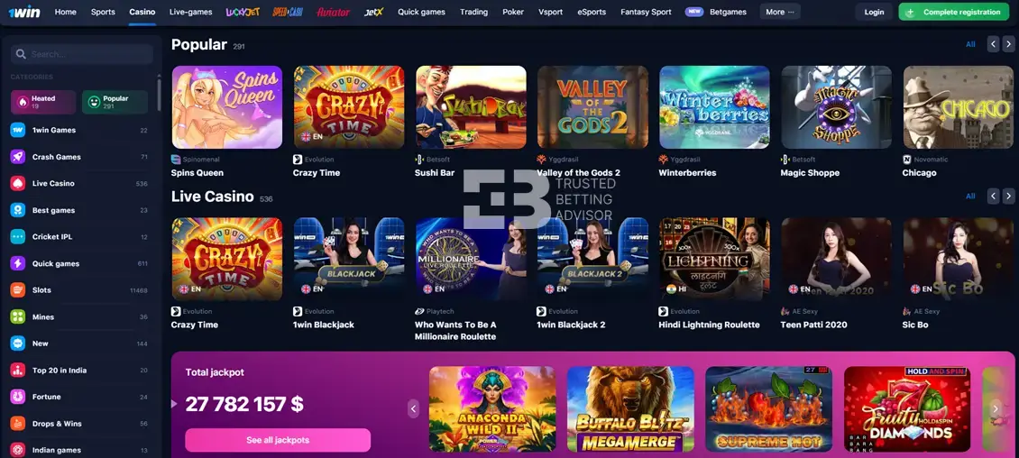 1win casino