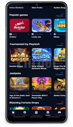 1Win Mobile App Casino Games