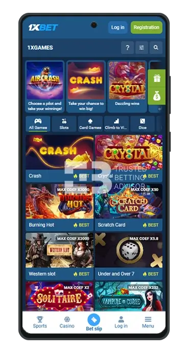 1xBet App Kenya 1xGames Android