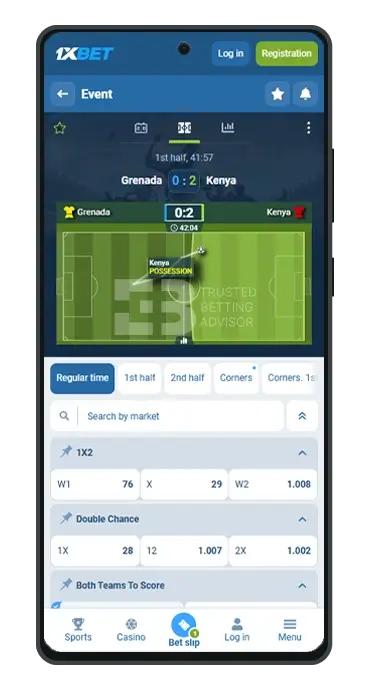 1xBet App Kenya Live Betting Android