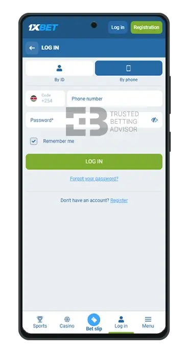 1xBet App Login Kenya