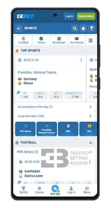 1xBet App Kenya Sports Betting Android