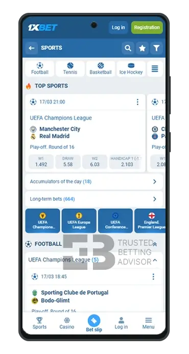 1xBet App Sports Betting Android Nigeria