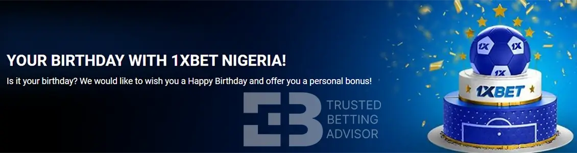 1xBet Birthday Bonus Nigeria