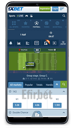 1xBet Android Live Betting
