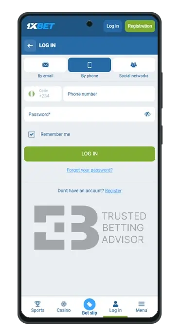 1xBet Login App Nigeria