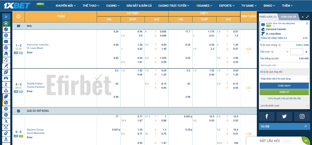 1xBet Vietnam bookmaker