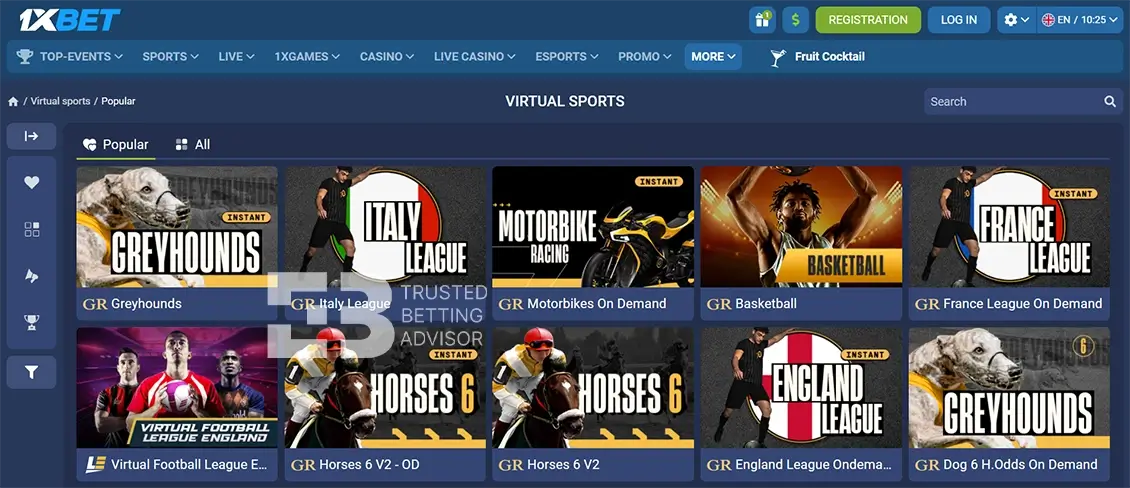 1xBet Virtual Sports Nigeria