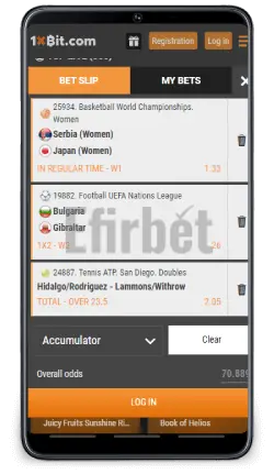 1xBit Android app