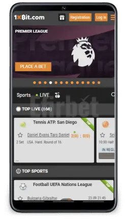 1xBit Android sportsbook