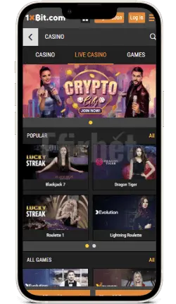 1xbit iOS app live casino