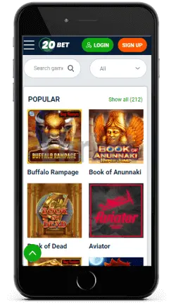 20Bet mobile casino