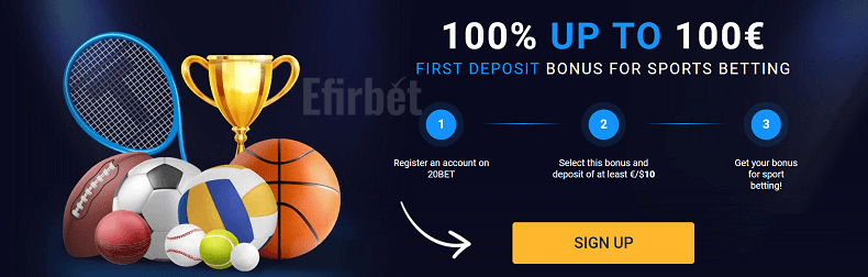 20Bet sports welcome bonus