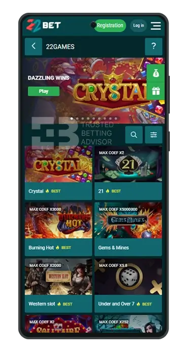 22Bet App Nigeria 22Games Android