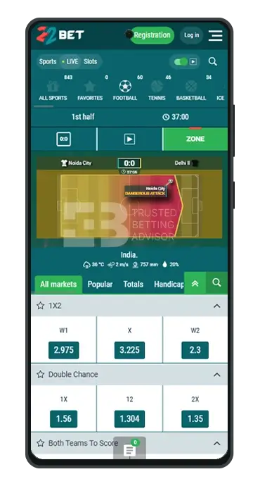 22Bet App Nigeria Live Betting Android