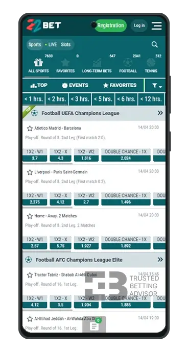 22Bet Nigeria App Sports Betting Android