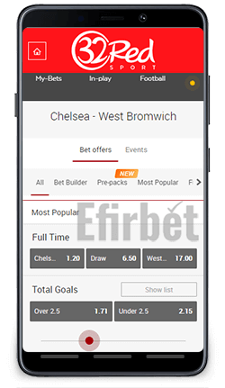 32Red Football Betting on Android