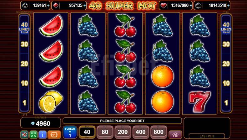 40 Super hot slot online