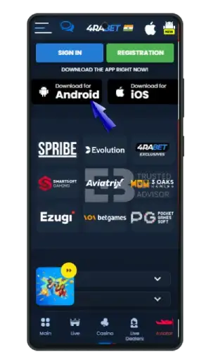 4rabet apk installation