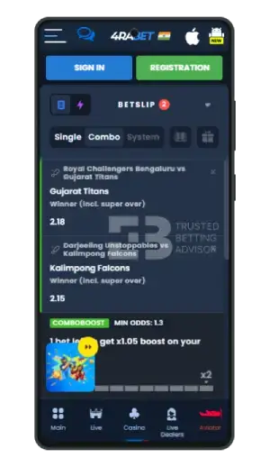 4rabet app betslip