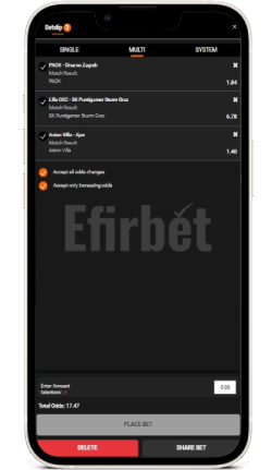 888 Bet TZ App for iOS - Betslip