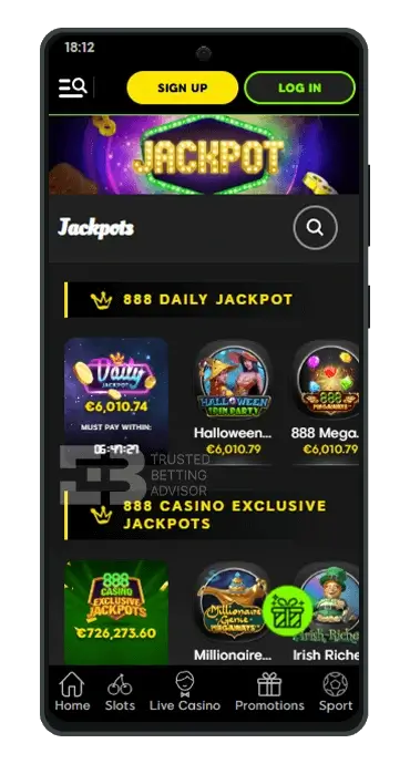 888casino App Jackpots