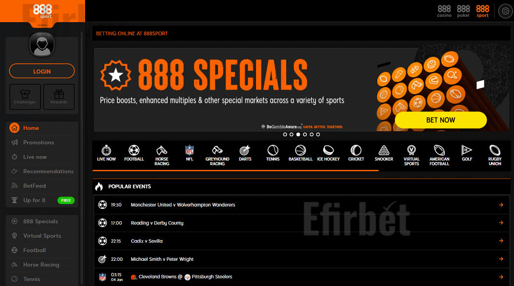 888Sport sports betting Ecuador