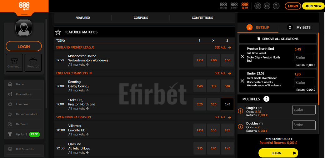 888Sport Estonia betting site