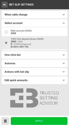888Starz Betting With Bonus Balance NG