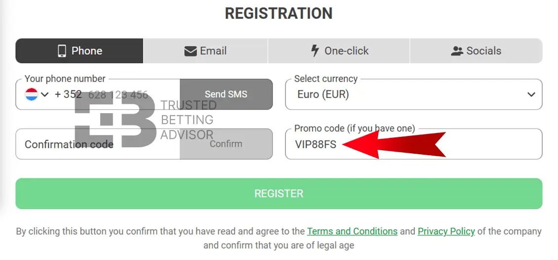 888starz Casino Registration