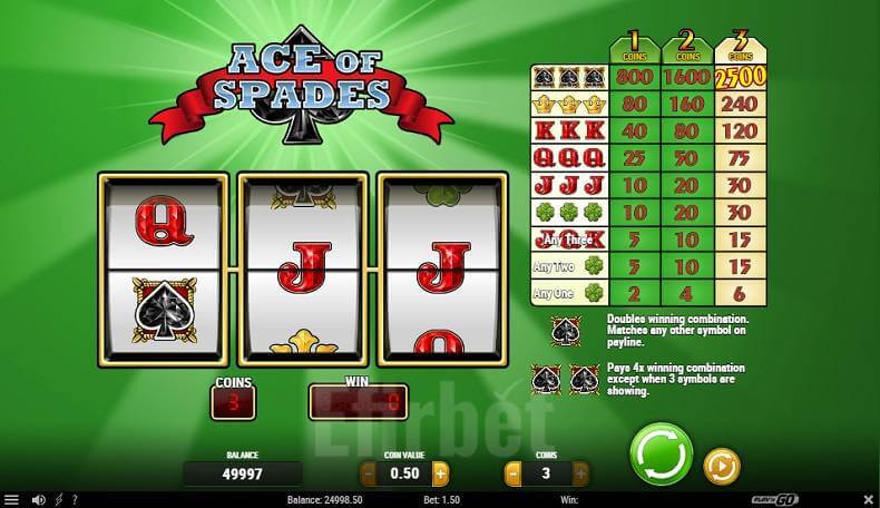 Ace of Spades slot online