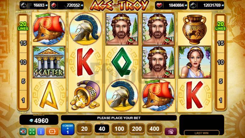 Age of Troy slot game