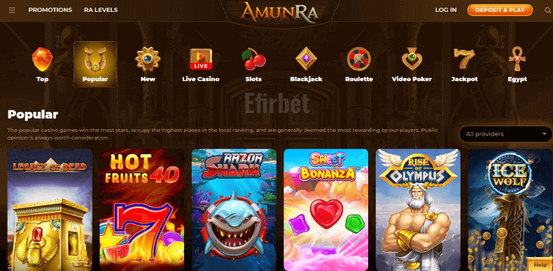 AmunRa Casino Design