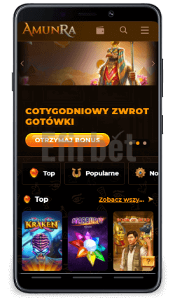 Wersja mobilna kasyna Amun Ra