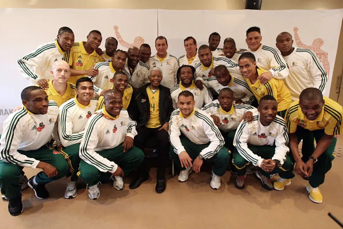 Bafana Bafana 2010 World Cup Squad and Nelson Mandela