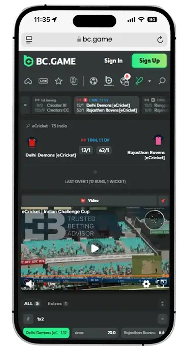 BC Game App iOS Live Betting