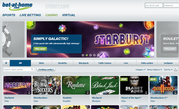 casino page in bet-at-home