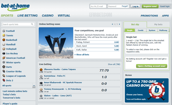 bet at home sports betting