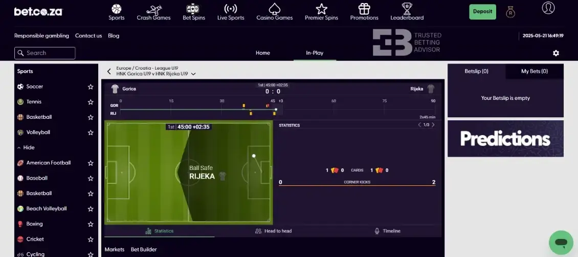 bet.co.za sports live