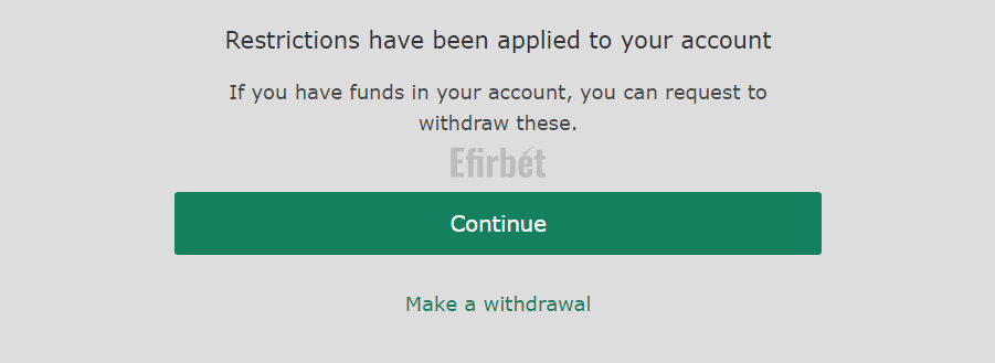 Bet365 account restrictions