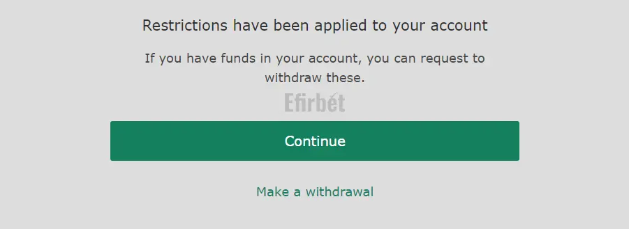 Bet365 account restrictions