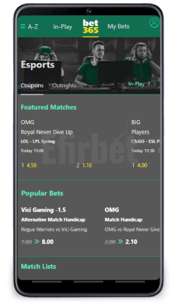 Bet365 esports app