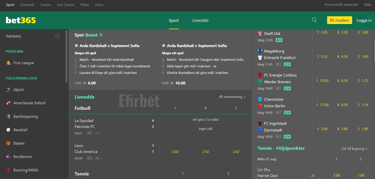Bet365 best betting sites Sweden