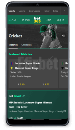 Live discount bet365 cricket