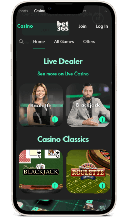 Bet365 Mobile casino
