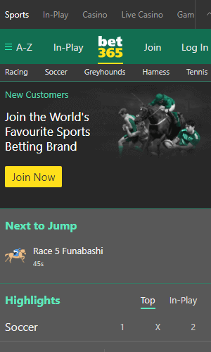 Bet365 New Zealand mobile